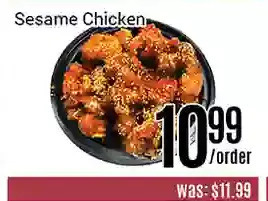 Nations Fresh Foods Sesame chicken offer