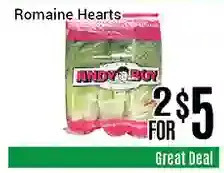 Nations Fresh Foods Romaine hearts offer