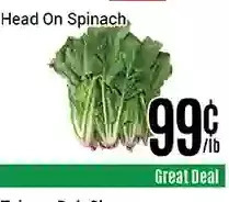 Nations Fresh Foods Head on spinach offer