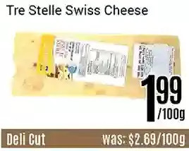 Nations Fresh Foods Tre stelle swiss cheese offer