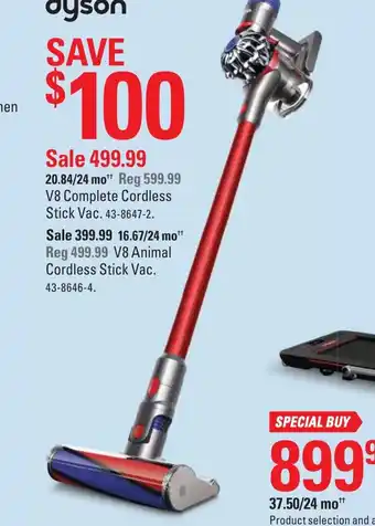 Canadian Tire V8 Complete Cordless Stick Vac offer