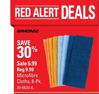 Canadian Tire Microfibre Cloths offer