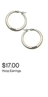 Hudson's Bay Hoop earrings offer