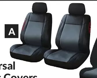 Princess Auto 4r black/grey universal seat and headrest covers offer