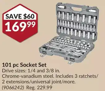 Princess Auto Ingersoll rand 101 pc socket set offer