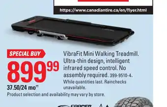 Canadian Tire Vibrait Mini Walking Treadmill offer