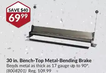 Princess Auto Powerfist 30 in. bench-top metal-bending brake offer