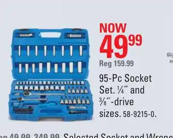 Canadian Tire 95*Pc Socket Set And Drive Sizes offer
