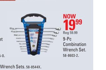 Canadian Tire 9-Pc Combination Wrench Set offer