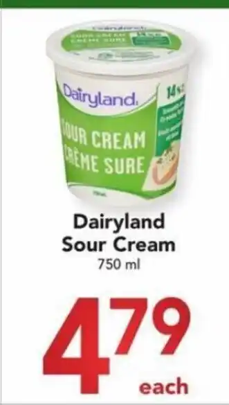 Buy-Low Foods Dairyland sour cream 750ml offer