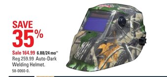 Canadian Tire Auto-Dark Welding Helmet offer