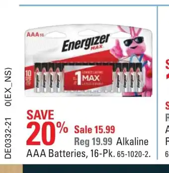 Canadian Tire Alkaline AAA Batteries offer