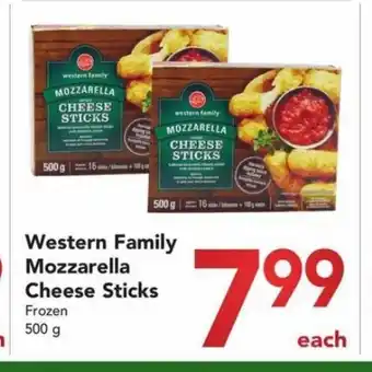 Buy-Low Foods Western family mozzarella cheese sticks 500g offer