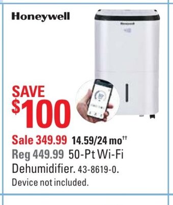 Canadian Tire Dehumidifier offer
