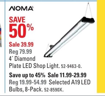 Canadian Tire 4'Diamond Plate LED Shop Light offer