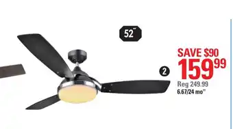 Canadian Tire Fanatic Oxley Ceiling Fan. Black&Ash/ Walnut Blades offer