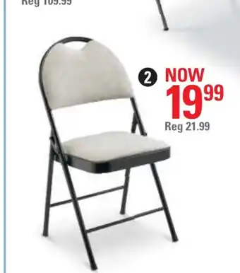 Canadian Tire White High-Back Folding Chair offer