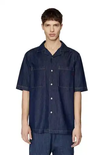 Diesel Bowling shirt in rinse denim offer