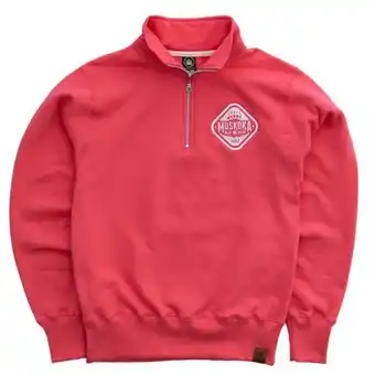 Muskoka Bear Wear Ladies quarter zip in paradise pink offer