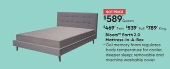 Sleep Country Bloom earth 2.0 mattress-in-a-box offer