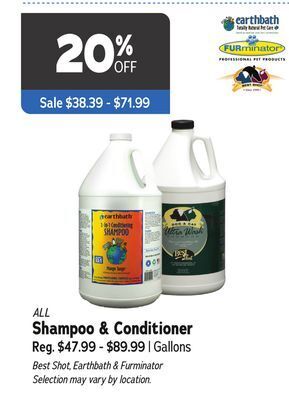 Ren’s Pets Depot All shampoo & conditioner offer