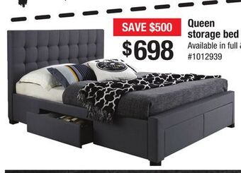 Bad Boy Superstore Queen storage bed offer