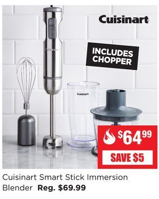 Kitchen Stuff Plus Cuisinart smart stick immersion blender offer