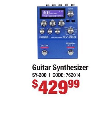 Long & McQuade Boss sy-200 guitar synthesizer offer