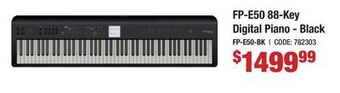 Long & McQuade Roland fp-e50 88-key digital piano - black offer