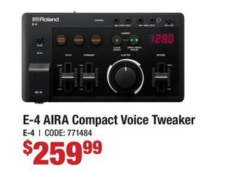 Long & McQuade Roland e-4 aira compact voice tweaker offer