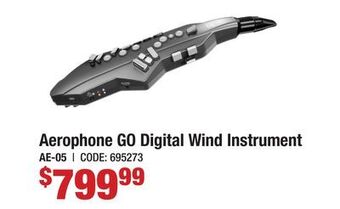Long & McQuade Roland aerophone go digital wind instrument - graphite offer