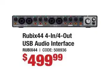 Long & McQuade Roland rubix44 usb audio interface offer