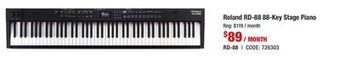 Long & McQuade Roland rd-88 stage piano offer