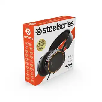 EB Games Steelseries arctis 5 - rgb illuminated gaming headset with dts headphone:x v2.0 surround for pc and playstation 5|4 offer