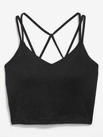 Old Navy Light support powerpress strappy longline sports bra for women xs-4x offer