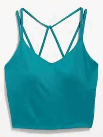 Old Navy Light support powerpress strappy longline sports bra for women xs-4x offer