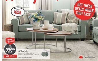 The Brick Tula fabric sofa - mist offer