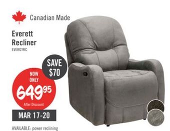 The Brick Everett recliner - grey offer