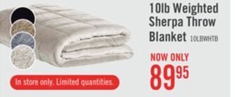 The Brick Weighted sherpa throw - ivory offer