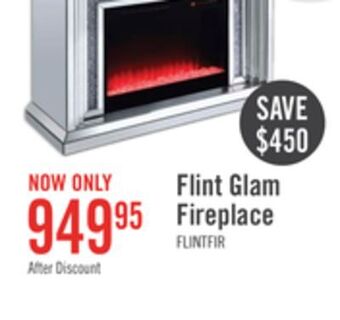 The Brick Flint glam fireplace offer