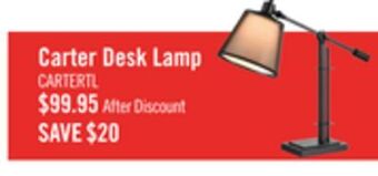 The Brick Carter desk/task lamp with usb port offer