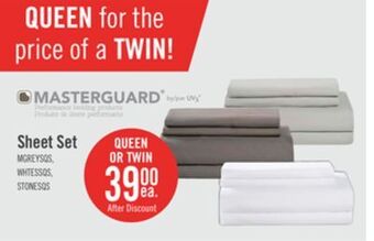 The Brick Masterguard® ultra advanced 4-piece queen sheet set - grey offer