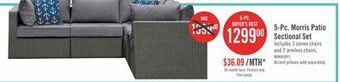 The Brick Morris 5-piece patio set offer