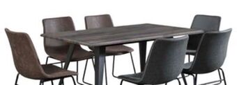 The Brick Amos 7-piece dining package with tess chairs - grey offer