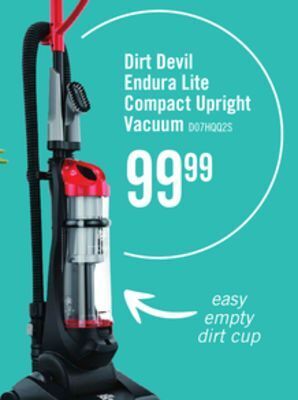 The Brick Dirt devil endura lite compact upright vacuum offer