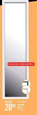 The Brick 14" x 50" leaning mirror offer