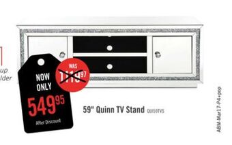 The Brick Quinn 59" tv stand offer