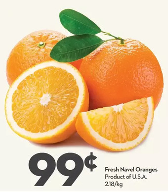 Longo's Fresh navel oranges offer