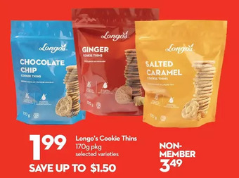 Longo's Longo's cookie thins offer
