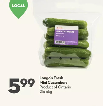Longo's Longo's fresh mini cucumbers offer